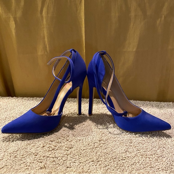 JUSTFAB Lockette cobalt blue heels size 9 - Picture 8 of 9